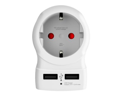 SKROSS cestovní adaptér USA USB pro použití ve Spojených státech, typ B