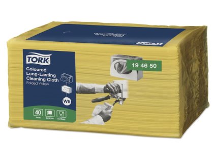 TORK Netkaná textílie Premium ve skládané verzi - žlutá 40ks
