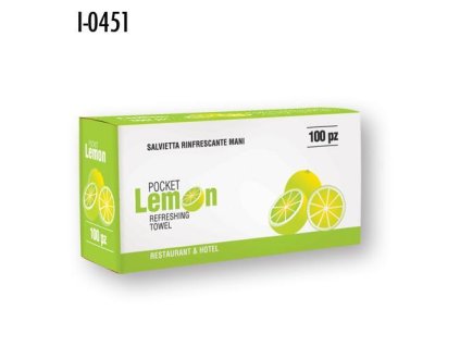 Vlhčené osvěžující ubrousky INFIBRA Lemon 100ks