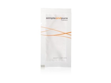 Hotelové tělové mléko v sáčku 10ml Simple and Pure - 125ks