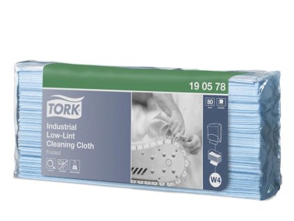 Antistatická utěrka z netkané textílie Tork Low-Lint skládaná 80ks - 1bal