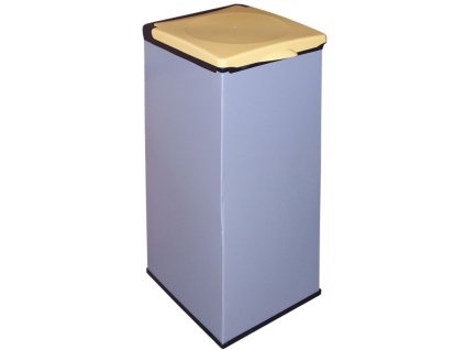 Plastový Economy koš na třídění, 90 l - žluté víko