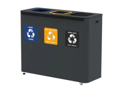 EKO STAR STATION - set na třídění odpadu, objem 3 x 60 l
