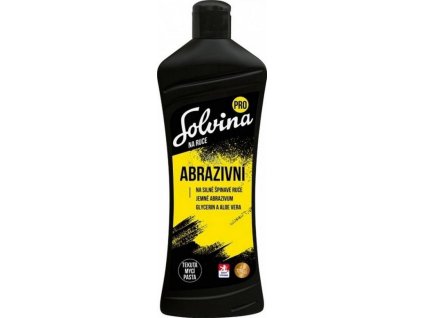 Solvina abrazivum na silně znečištěné ruce černá - 450g