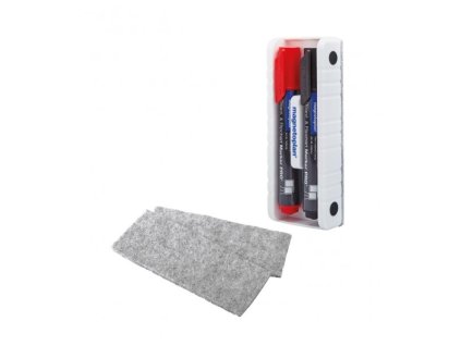 Magnetoplan BASIC popisovače, stěrka s držákem - Start sada