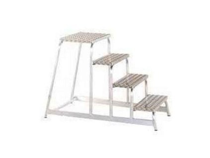 Schůdky ZARGES s plošinou, 4 stupně