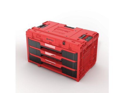 Box na nářadí QBRICK SYSTEM ONE Drawer 3 Toolbox 2.0 Basic Red Ultra HD