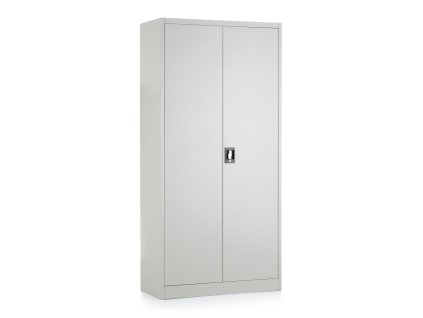 Plechová dílenská skříň montovaná, 1850 x 900 x 400 mm, 4 police, šedá