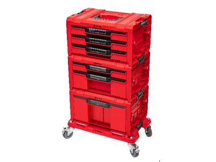 Dílenský pojízdný ponk QBRICK SYSTEM PRO Drawer Workshop Set 6 2.0 Red Ultra HD
