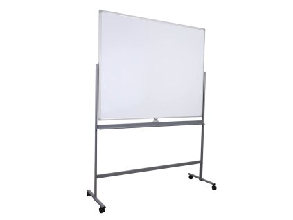 Otočná magnetická tabule na stojanu, popisovatelná, bílá, 180 x 120 cm