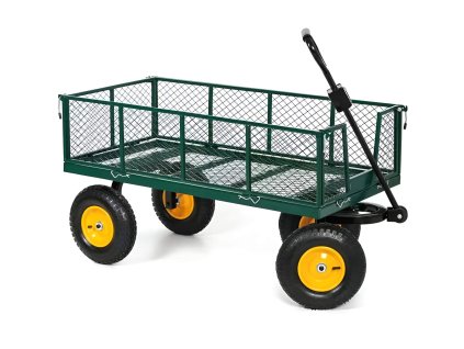 Čtyřkolový vozík s ojí, do 500 kg, 138 x 63 x 68,5 cm