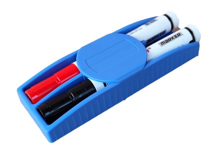 Set pro bílé tabule - fixy a magnetická houba