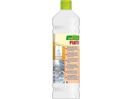 Detergent pro ruční mytí nádobí VERDE ECO PIATTI 1l