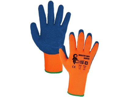 Rukavice INDUSTRY ROXY WINTER, zimní, máčené v latexu, blistr, vel. 10 (Velikost 10)