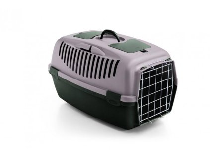 Přepravka Gulliver 3 s kovovými dvířky pro zvířata do 12 kg, pudr růžová