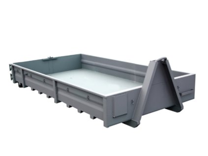 Kontejner AVIA s pevnými bočnicemi, 3 m3