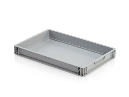 Plastová EURO přepravka 15 l, 7,5 x 60 x 40 cm, plný úchyt