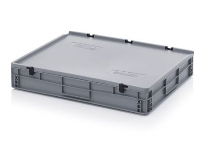 Euro přepravka s víkem, 45l, 12 x 60 x 80 cm