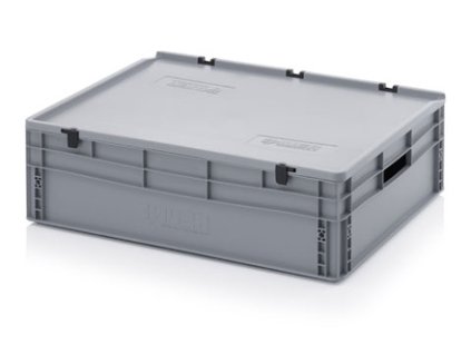 Euro přepravka s víkem, 87l, 22 x 60 x 80 cm