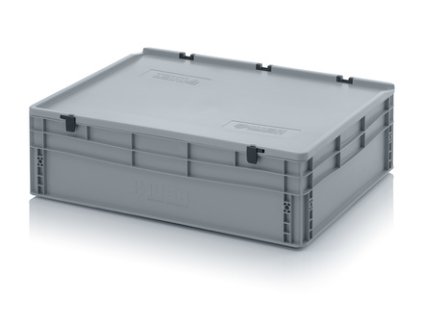 Euro přepravka s víkem, plný úchyt 87l, 22 x 60 x 80 cm