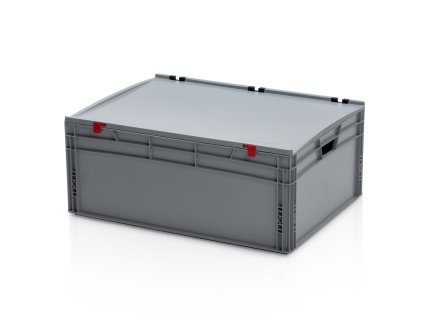 Euro přepravka s víkem 130l, 33,5 x 60 x 80 cm