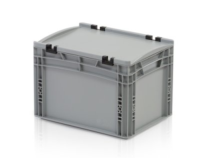 Euro přepravka s víkem, plný úchyt 26l 27 x 40 x 30 cm