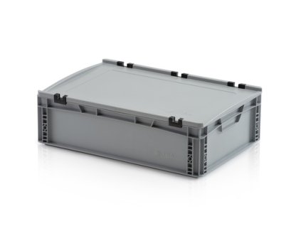 Euro přepravka s víkem 35l, plný úchyt 17 x 60 x 40 cm