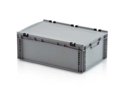 Euro přepravka s víkem 45l, plný úchyt 22 x 60 x 40 cm