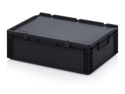 ESD Euro přepravka s víkem 22 x 60 x 40 cm