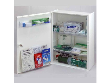 Plastová lékárnička BASIC, s náplní SKLAD