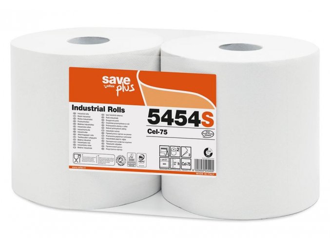 Průmyslová papírová utěrka CELTEX S-Plus 800, šířka 24cm - 2ks