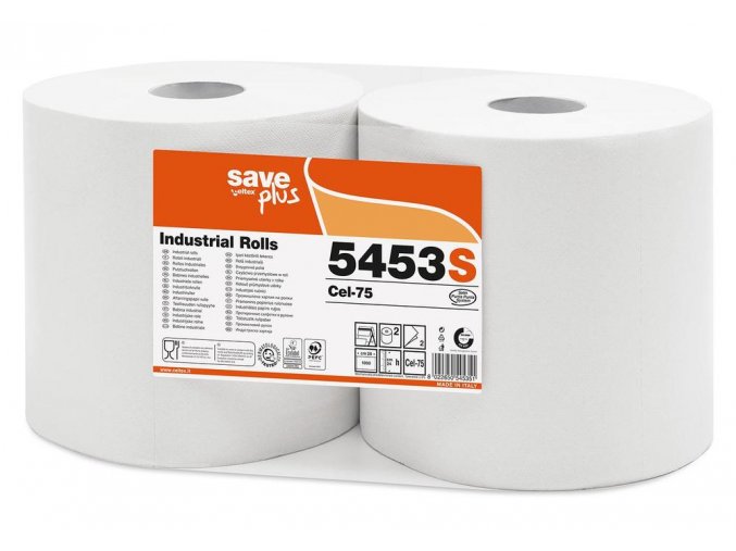 Průmyslová papírová utěrka CELTEX S-Plus 1000, šířka 24cm, 2vrstvy - 2ks