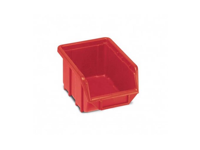 Plastová krabička 76 × 111 × 168, červená, bal.j. 60 ks