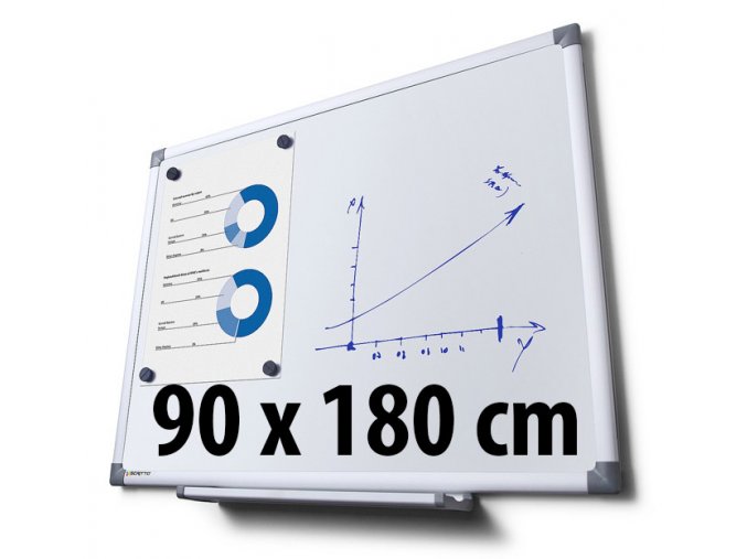 Tabule magnetická, 90 x 180 cm