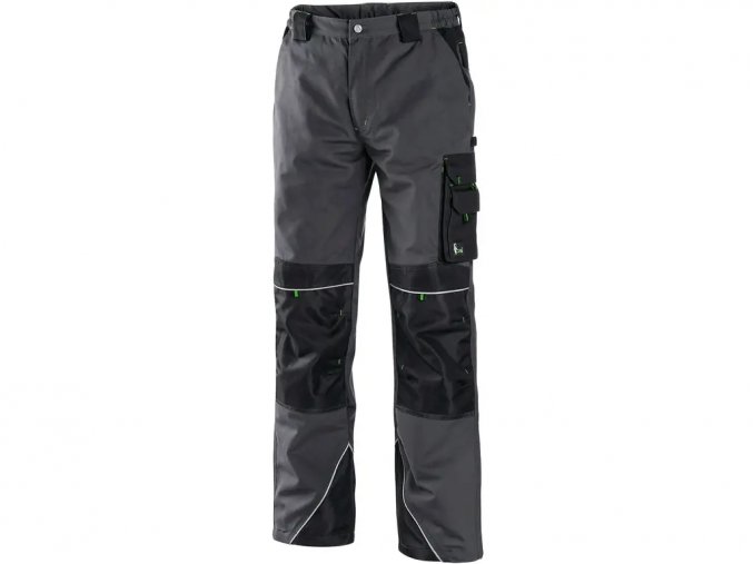 Kalhoty do pasu CXS SIRIUS NIKOLAS, prodloužené, pánské, šedo-zelené