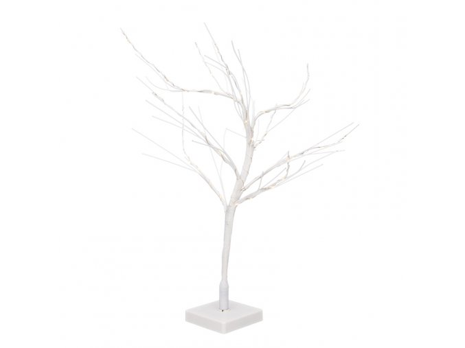 Solight LED zimní stromek, 50x LED, 60cm, 3xAA