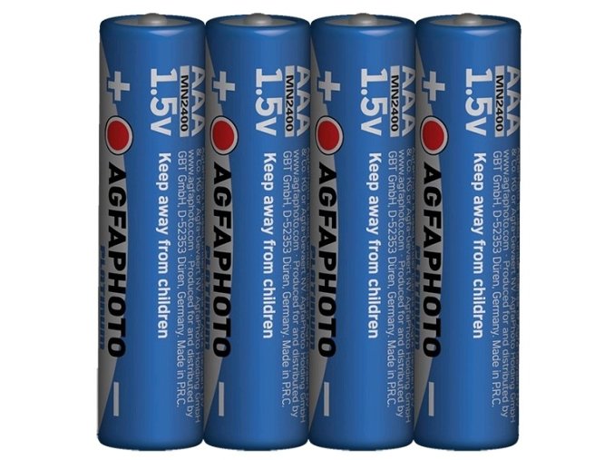 AgfaPhoto Power alkalická baterie LR03/AAA, shrink 4ks