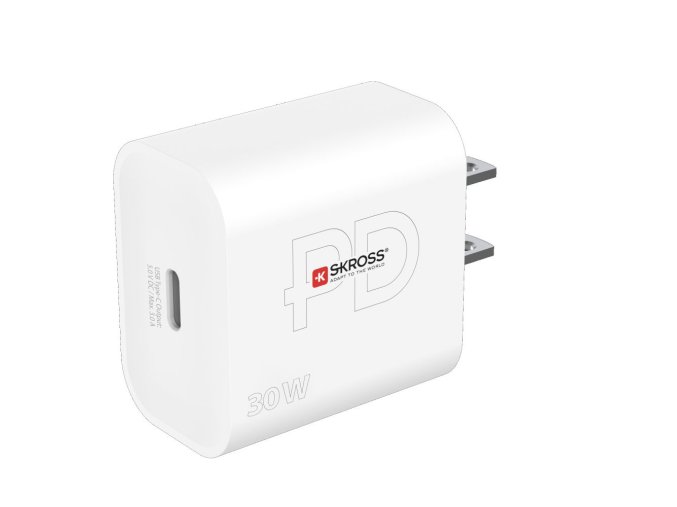 SKROSS USB-C nabíjecí adaptér Power charger 30W US, Power Delivery, typ A