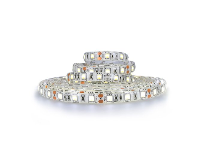 Solight LED světelný pás, 5m, SMD5050 60LED/m, 14,4W/m, IP65, studená bílá