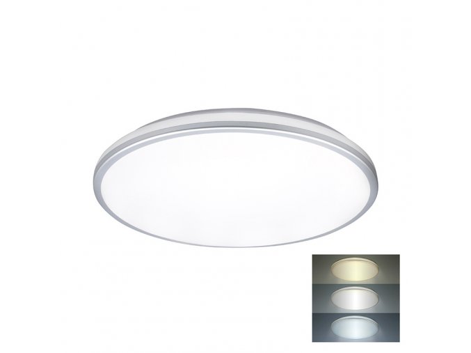 Solight LED osvětlení s ochranou proti vlhkosti, IP54, 24W, 2150lm, 3CCT, 38cm