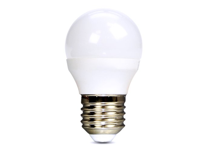 Solight LED žárovka, miniglobe, 8W, E27, 3000K, 720lm