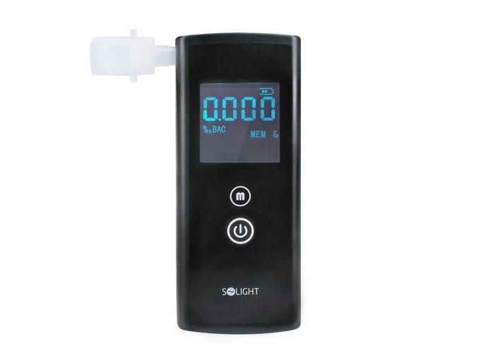 Solight alkohol tester, 0,0 - 3,0‰ BAC, přesnost 0,1‰