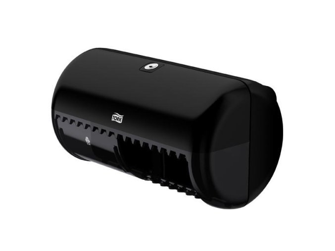 Zásobník na konvenční toaletní papír Twin-Box TORK černý T4