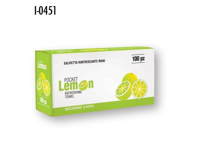 Vlhčené osvěžující ubrousky INFIBRA Lemon 100ks
