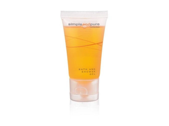 Hotelový sprchový gel v tubě 30ml Simple and Pure - 50ks