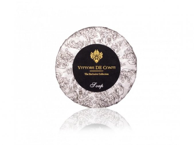 Luxusní hotelové mýdlo 30g ve skládaném papírku Vittore de Conti