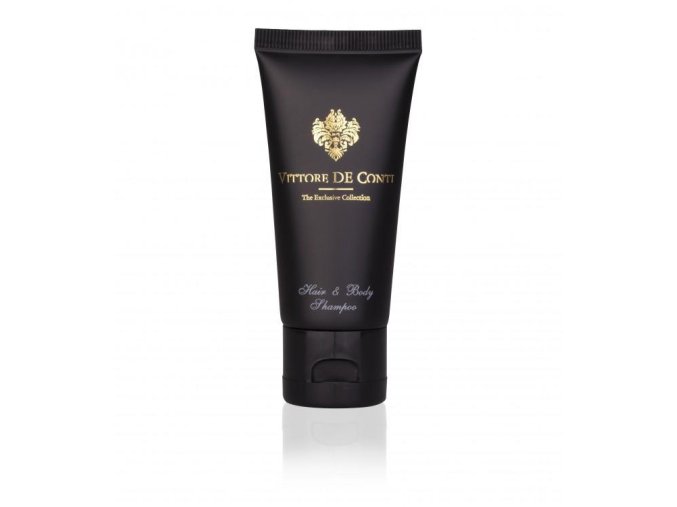 Luxusní hotelový vlasový a tělový šampón v tubě 40ml Vittore de Conti