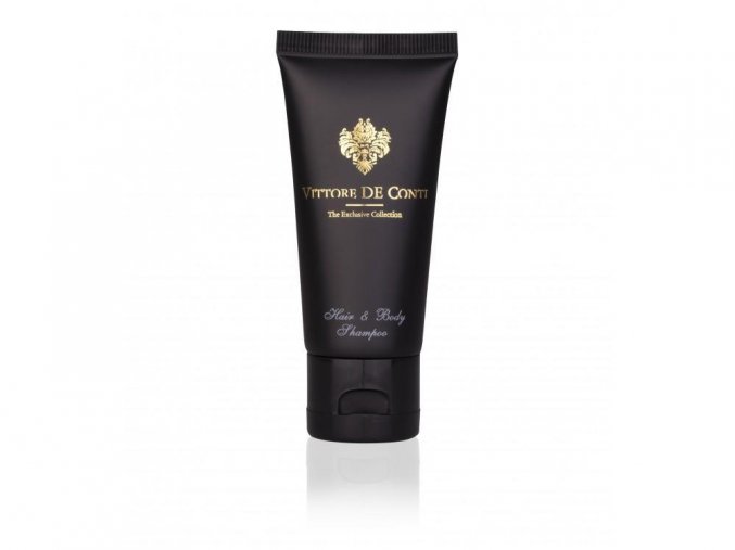 Luxusní hotelový vlasový a tělový šampón v tubě 40ml Vittore de Conti
