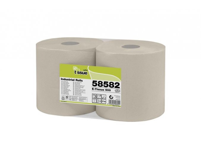 Průmyslová papírová utěrka 500 CELTEX BIO E-Tissue, 3vrstvy, šířka 26,5cm - 2ks