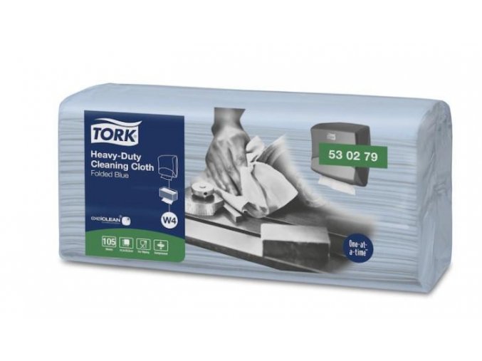 Netkaná textílie Tork Premium 530 Top Pak modrá W4 - 105ks
